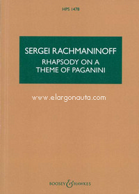 Rhapsody on a Theme of Paganini op. 43, for piano and orchestra, study score