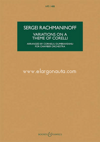 Variations on a Theme of Corelli op. 42, for chamber orchestra, study score