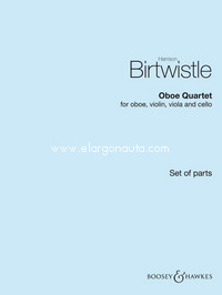 Oboe Quartet, for oboe, violin, viola and cello, set of parts