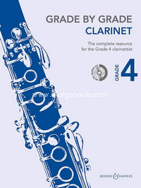 Grade by Grade - Clarinet, Grade 4, for clarinet and piano, edition with CD
