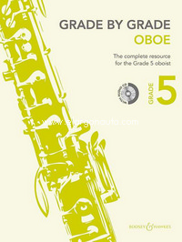 Grade by Grade - Oboe, Grade 5, for oboe and piano, edition with CD