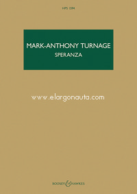 Speranza, for orchestra, study score. 9781784541781