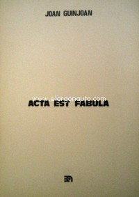 Acta est fabula, para voz (mezzo-soprano), 9 instrumentistas y cinta. 9790692120650
