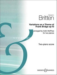 Variations on a Theme of Frank Bridge op.10, Arrangement for Piano Duo, performance score