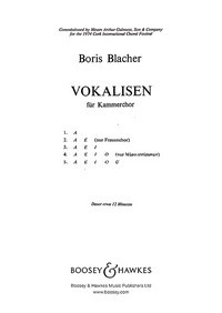 Vokalisen, for mixed choir (SATB) a cappella