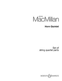 Horn Quintet, for horn, 2 violins, viola and cello, set of string parts. 9781784544461