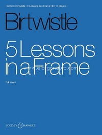 5 Lessons in a Frame, for 13 players, score