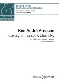 Lovely is the dark blue sky, from Nordic Christmas, for mixed choir (SATB divisi) a cappella. 9781784545895 Lovely is the dark blue sky, from Nordic Christmas, for mixed choir (SATB divisi) a cappella. 9781784545895
