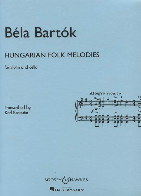 Hungarian Folk Melodies, for violin and cello. 9790060070174