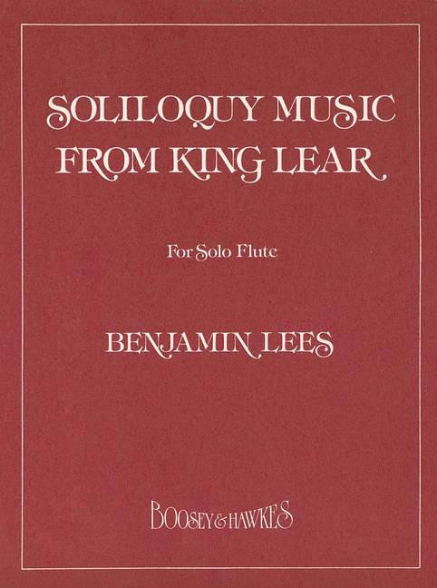 Soliloquy Music, from King Lear, for Flute. 9790051590766