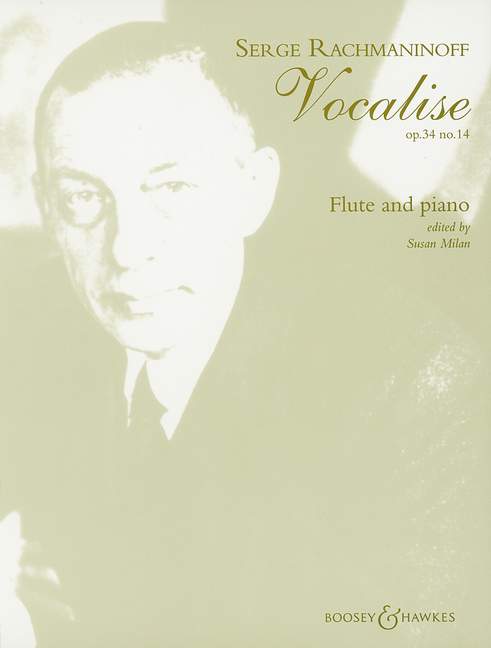 Vocalise op. 34/14, for flute and piano. 9790060111990