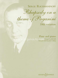 Rhapsody on a Theme of Paganini, 18th Variation, for Flute and Piano. 9790060115257