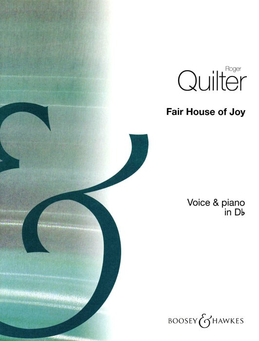 Fair House of Joy op. 12/7, Song from Seven Elizabethan Lyrics, for voice (in Db) and piano. 9790060021657