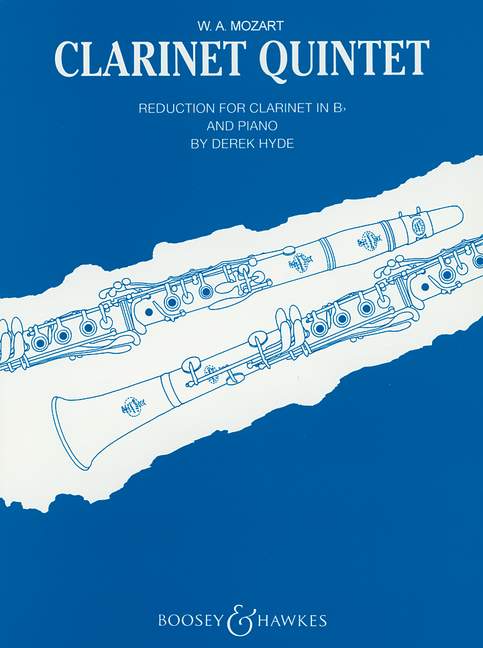 Clarinet Quintet In A major KV 581, for clarinet (Bb), 2 violins, viola and cello, vocal/piano score