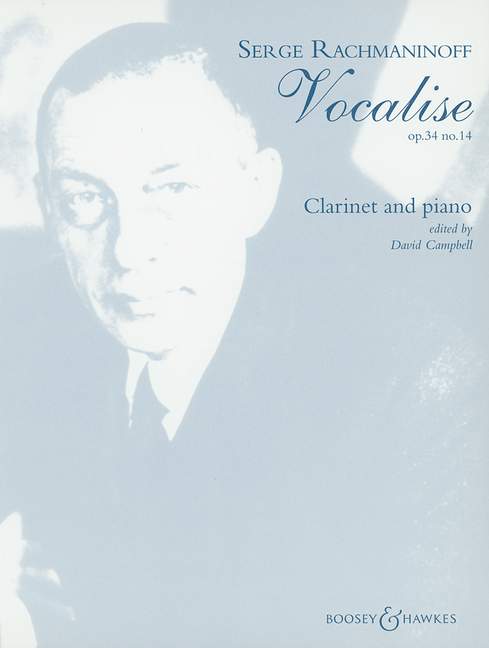 Vocalise op. 34/14, for clarinet and piano