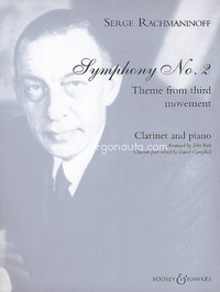 Symphony No. 2 op. 27, Theme from third movement, for Clarinet and Piano. 9790060116162