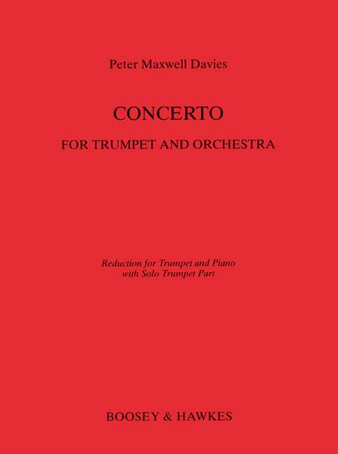 Trumpet Concerto, for Trumpet and Orchestra, piano reduction with solo part
