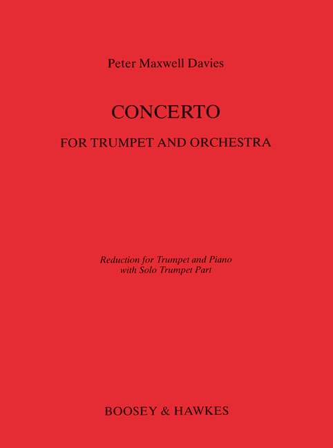 Trumpet Concerto, for Trumpet and Orchestra, piano reduction with solo part