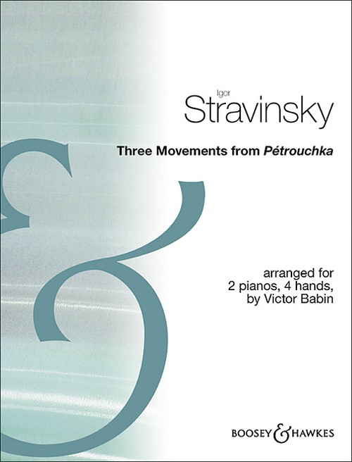 Three Movements, from Pétrouchka, for 2 pianos (4 hands). 9790060060694