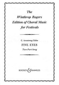 Five Eyes, Two-Part Song, for high voices (SA) and piano, choral score