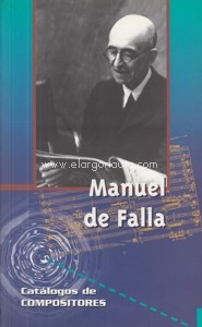 Manuel de Falla. Catálogo de obras. 9788480482387