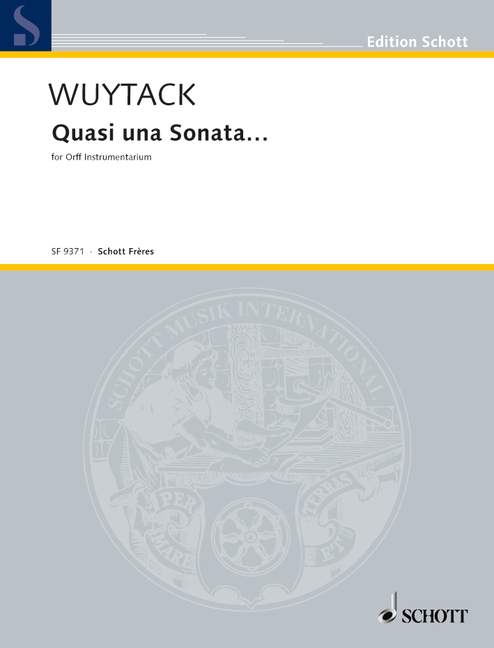 Quasi una Sonata..., for Xylophone [S/A/B], Metallophone [S/A] and Glockenspiel [S/A], Score
