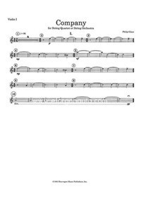 Company No. 2, for String Quartet or String Orchestra, Set of Parts. 90066