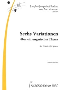 Sechs Variationen über ein ungarischen Thema, für Klavier