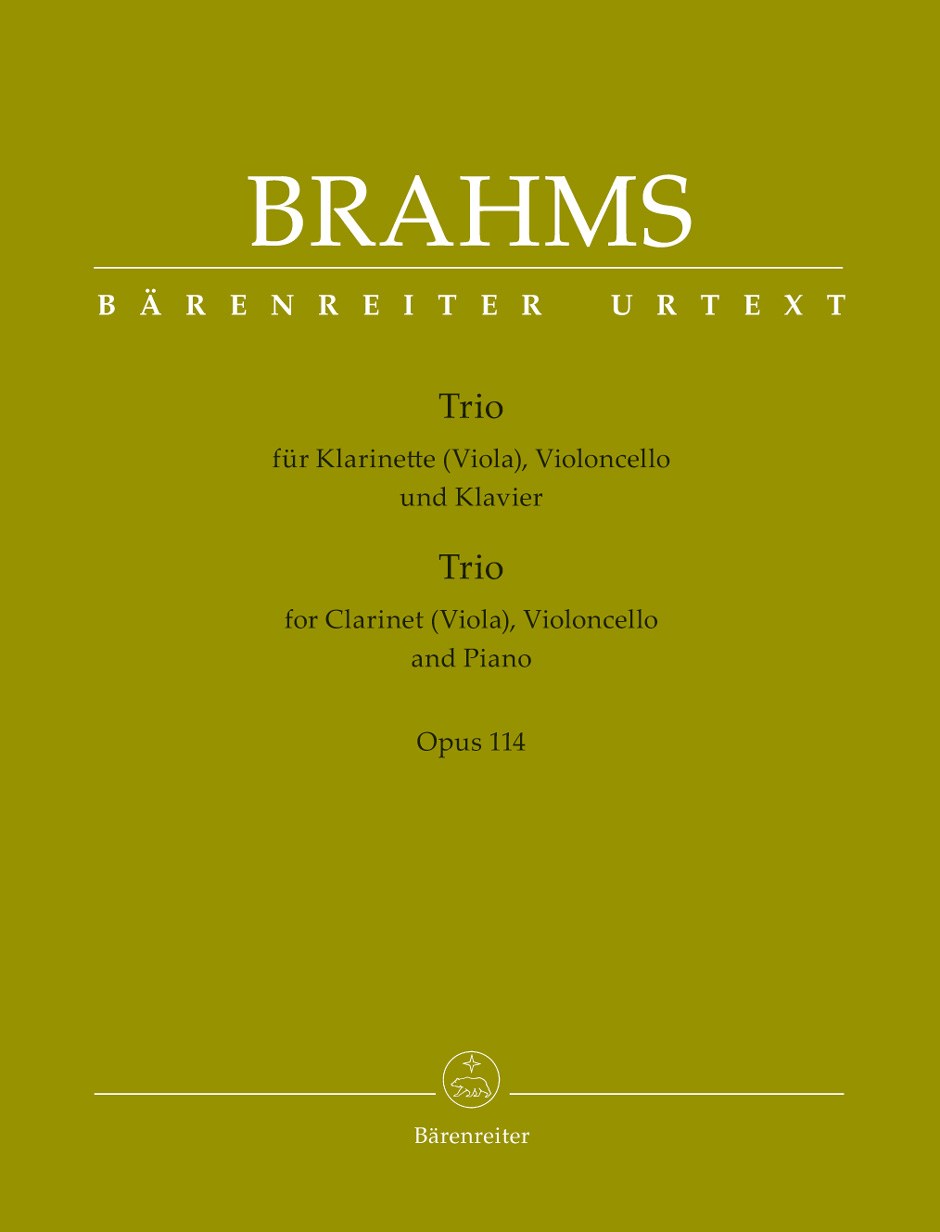 Trio for Clarinet (Viola), Violoncello and Piano, op. 114. 9790006541126