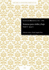 Sonatas para violín y bajo. Vol. 5. Serie 5. 9790805453101