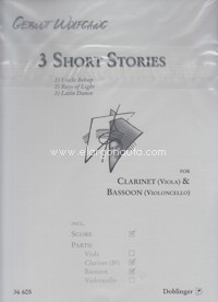 Three Short Stories, for Clarinet in B Flat and Bassoon. 9790012404347