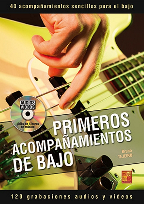 Primeros acompañamientos de bajo, Bass Guitar . 40 acompañamientos sencillos para el bajo.. 90655