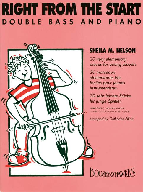 Right from the Start, 20 very elementary pieces for young players, for double bass and piano. 9790060098178