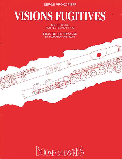 Visions Fugitives op. 22, Eight Pieces, for flute and piano. 9790060071461