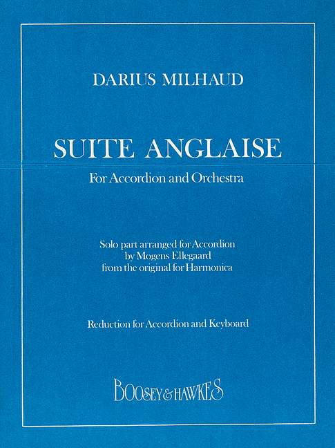 Suite Anglaise op. 234, for french harp (violin or accordion) and orchestra, piano reduction with solo part