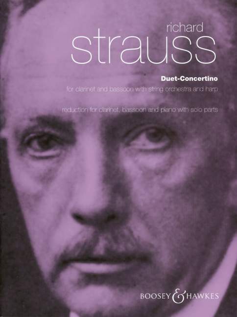 Duett-Concertino o. Op. AV 147, for clarinet and bassoon with string orchestra and harp, piano reduction with solo parts