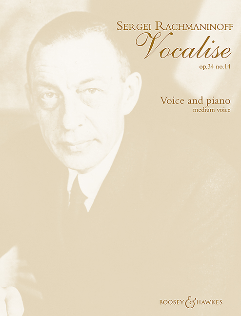 Vocalise op. 34/14, for medium voice and piano