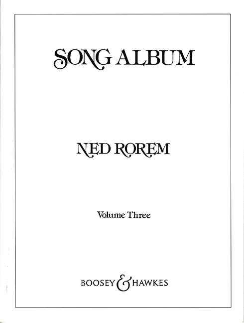 Song Album Vol. 3, for voice and piano. 9790051922598 Song Album Vol. 3, for voice and piano. 9790051922598