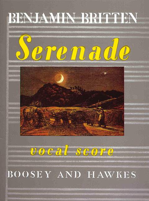 Serenade op. 31, for tenor, horn and strings, piano reduction with solo parts