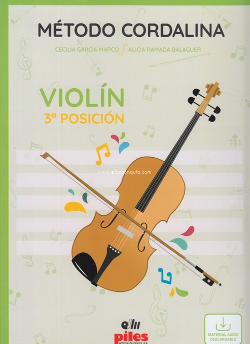 Método Cordalina, Violín, 3ª posición. 9788417195816