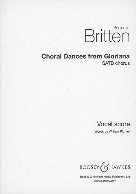 Gloriana, Choral Dances, for mixed choir (SATB) a cappella