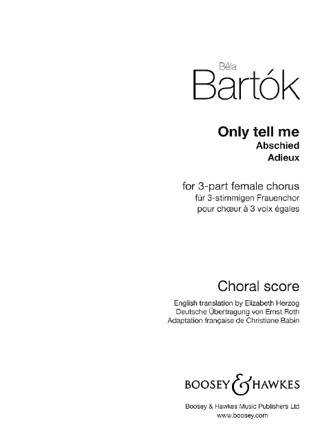 Only tell me OCTB 1670, from: Six Children's Choruses, for choir (SSA) a cappella. 9781784544386 Only tell me OCTB 1670, from: Six Children's Choruses, for choir (SSA) a cappella. 9781784544386