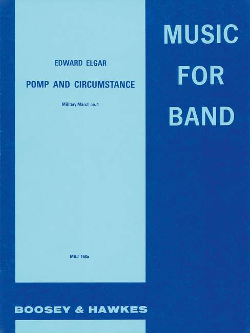 Pomp and Circumstance in C op. 39/1 MBJ 168a, Military March, for Wind band, piano direction and parts