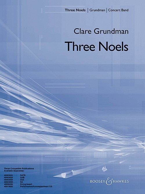Three Noels QMB 361, for wind band and choir ad libitum, score and parts