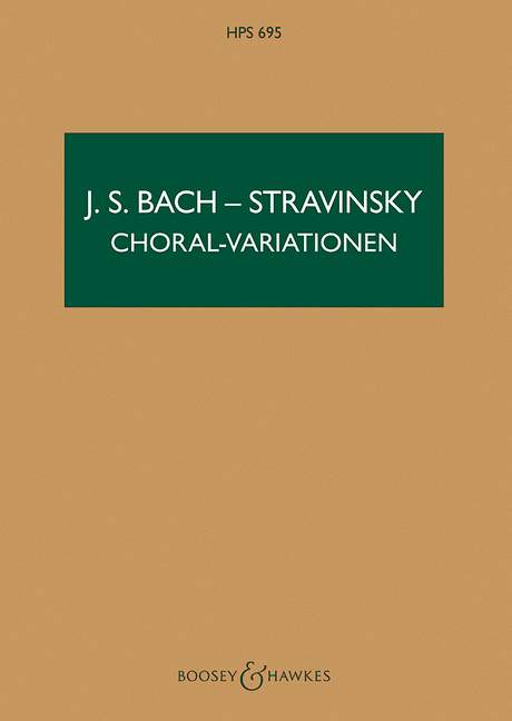 Chorale Variations HPS 695, über das Weihnachtslied Vom Himmel hoch da komm' ich her (J.S.Bach), for mixed choir and orchestra, study score