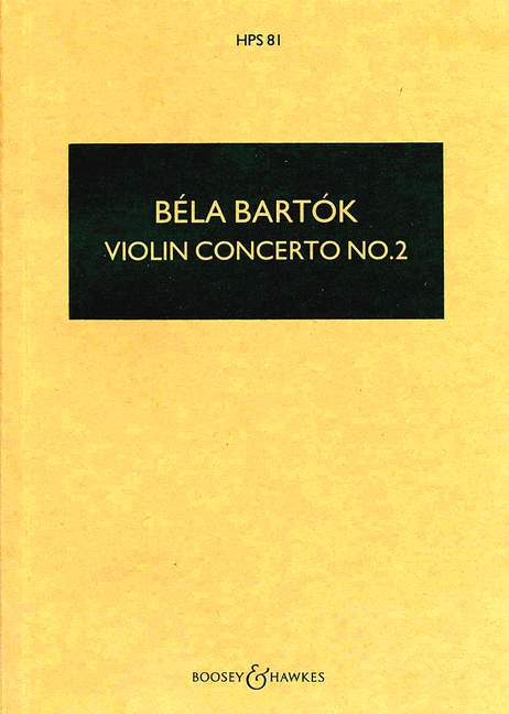 Violin Concerto No. 2 HPS 81, for violin and orchestra, study score