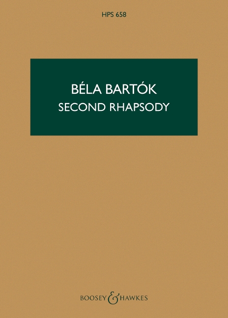 Rhapsody No. 2 HPS 658, Folk Dances, for violin and orchestra, study score