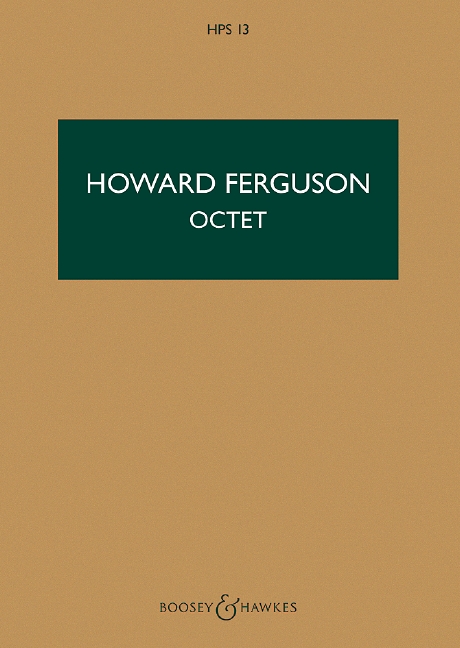 Octet HPS 13, for clarinet, bassoon, horn, string quartet and double bass, study score