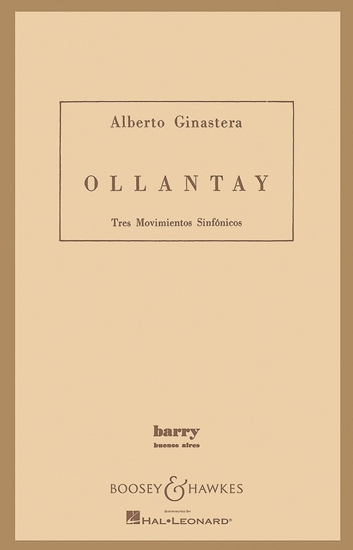 Ollantay op. 17 HPS 1041, Three symphonic movements, for orchestra, study score