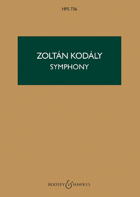 Symphony C major HPS 736, for orchestra, study score